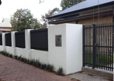 Burnside Design 50x10 On Edge Gate with Lokk Latch Unley Satin Black