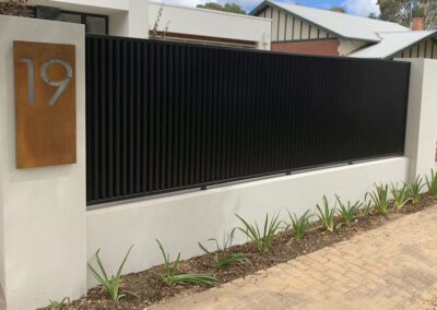 Collinswood Design 65x16 Slat on Angle Satin Black