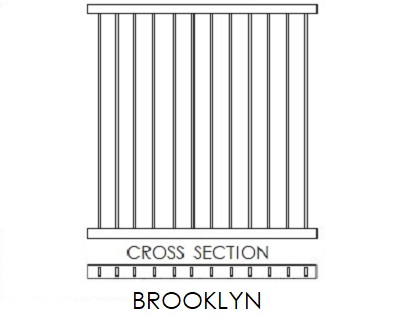 Brooklyn Design 38x16 Framed Blades