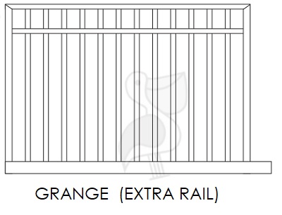 Grange Extra Rail Sliding Gate