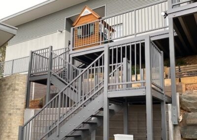 Grange Balustrade and Stair Railings in Woodland Grey Square Uprights