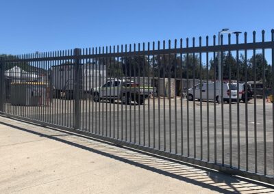 Squash Top Security Double Sliding Gates