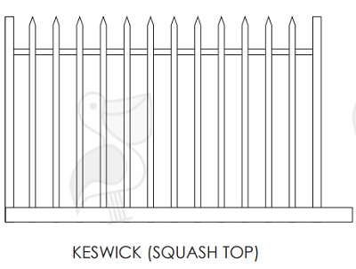 Keswick Squash Top Security Sliding Gate