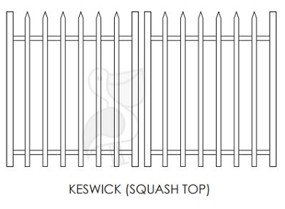 Keswick Squash Top Security Double Gate