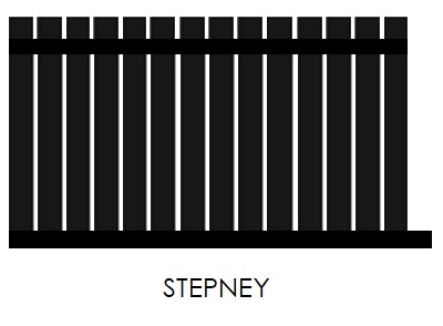 Stepney Design 65x16 Batten Sliding Gate