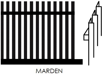 Marden Design Angle 50x50 Sliding Gate